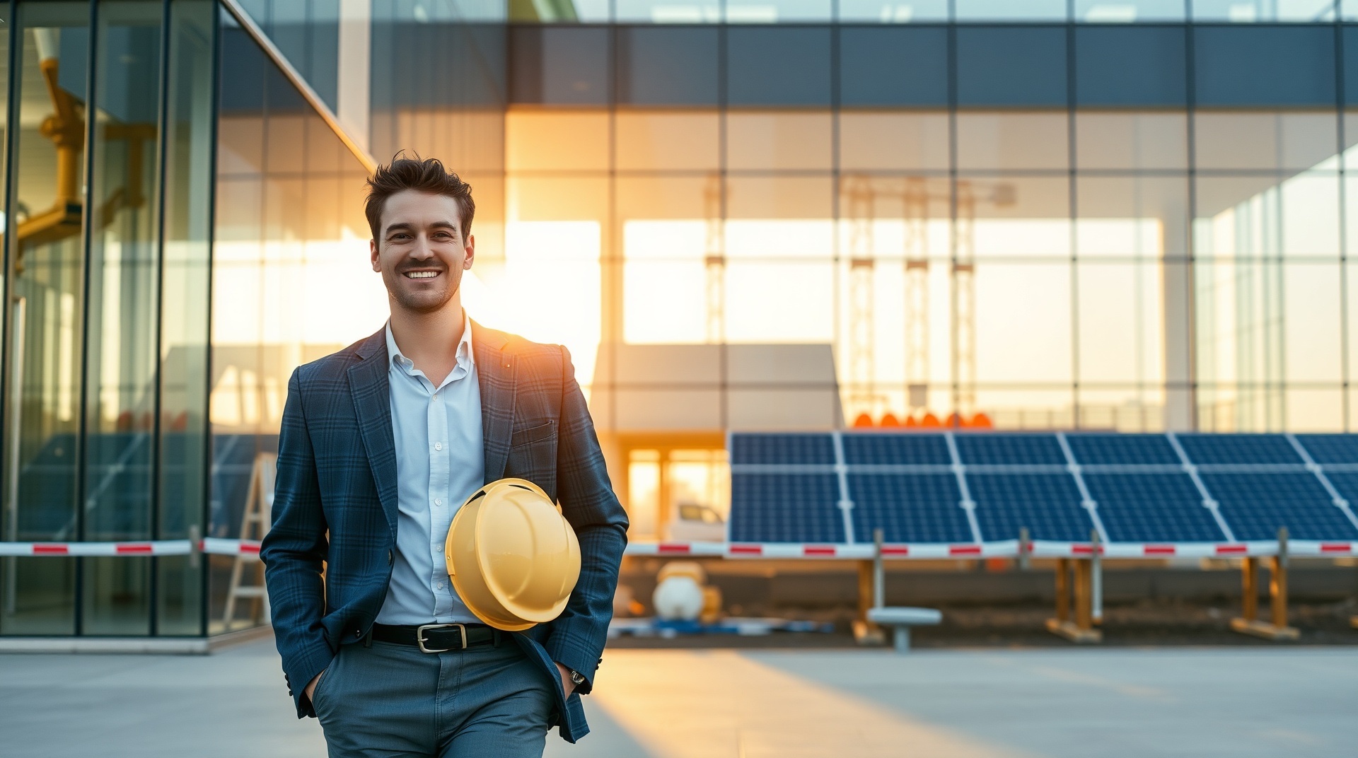 Professional tradesperson at work